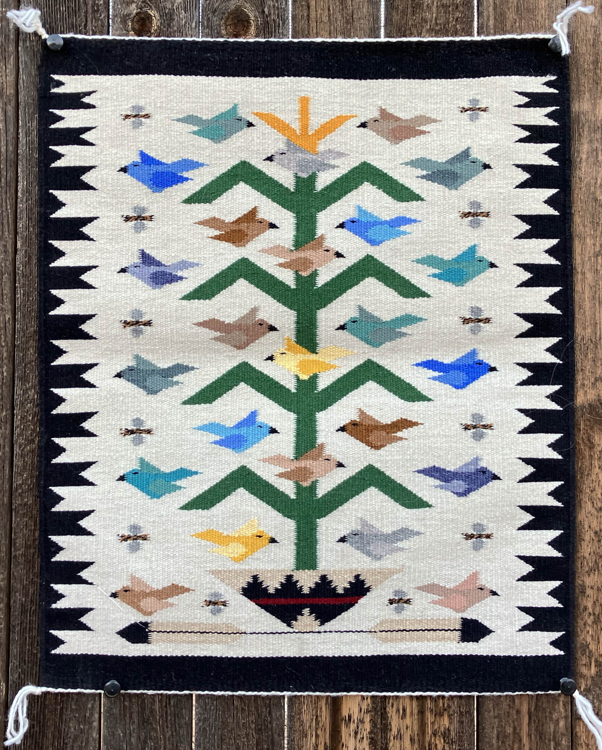 Marian Bekaye | Navajo Ganado Weaving | Penfield Gallery of Indian Arts | Albuquerque, New Mexico